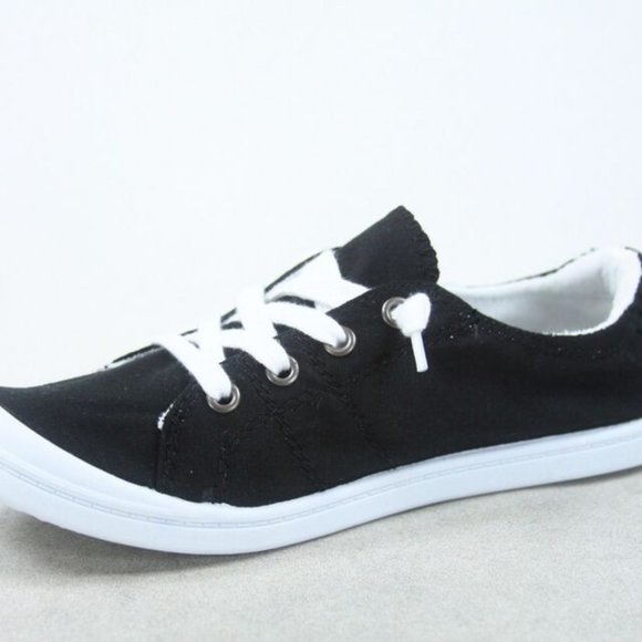 NEW Women's Causal Slip On Lace Up Look Conform Sneaker Shoes - Picture 9 of 16